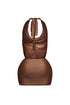 Luxe Yet Playful Micro Halter Dress